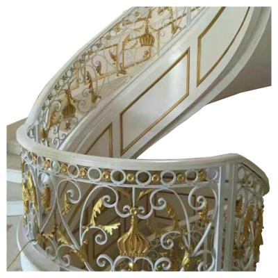 China Customized according to actual situation custom printed home decor stair balcony modern design white railing for sale