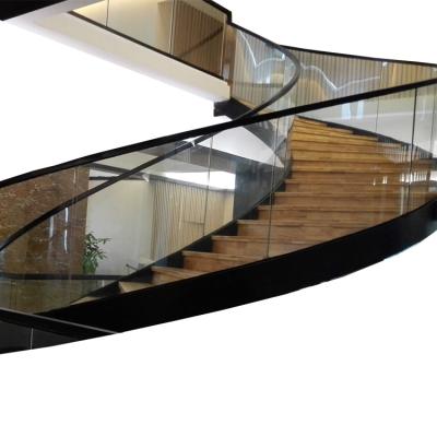 China Modern custom arch steel stair series without support, large shopping malls, clubs, hotels for sale