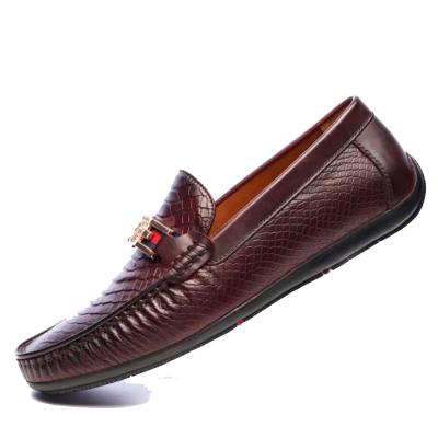 China Anti-Smell Mens Loafers Loafers Slip On Shoe Training High Quality Leather Shoes for sale