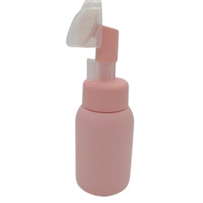 China Low MOQ PE 200ML Cosmetic Wholesale Empty Pink Plastic Foam Plastic Bottle for sale