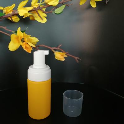 China 100ml 150ml 200ml 250ml PE Cylinder Bottle Eco-friendly Plastic Foam Bottle Facial Detergent Foam Liquid Soap Bottle (100ml) for sale