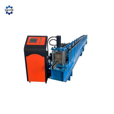 China Shutter Door Metal Steel Iron U Slide Guide Rail Roll Forming Machine Price for sale