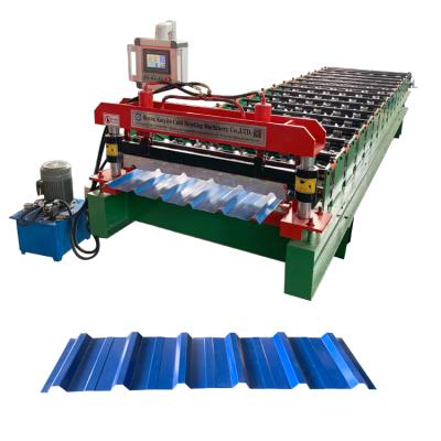 China High Quality Building Construction IBR Roof Making Machine Trapezoidal Sheet Roll Forming Machine Price for sale