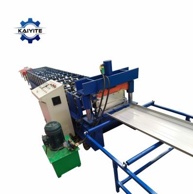 China Roof Lock Flash Roof Tile Roll Forming Machine / Self Lcok Flash Roof Panel Sheet Making for sale