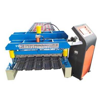 China Building Material Shops Good Quality Steel Metal Roofing Glazed Corrugated Tile Roofing Sheet Cold Roll Forming Making Machine for sale