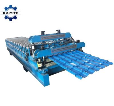 China Construction Bamboo Sheet Roof Struction And IBR Glazing Steel Roll Forming Machine for sale