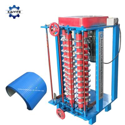 China Hotels PLC Electric Control Corrugated Roof Sheet Curving Making Machine for sale