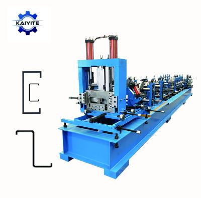 China building material stores compliance c z quick change purlin roll forming machine/rollformer/roll forming line for sale