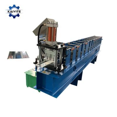 China Hotels Automatic Purlin Roll C Roll Forming Machine With Hole for sale