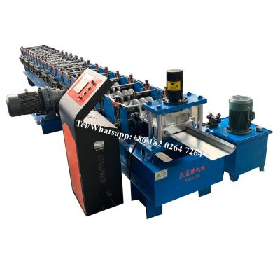 China Automatic Galvanized Steel Struction Steel Building Rainwater Roofing Gutter Roll Forming Machine for sale