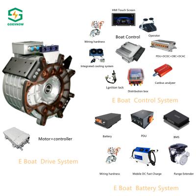 China Goevnow Waterproof Renewable Marine Power Electric Vessel Motor Controller+HMI For Rowing Fishing Boat for sale