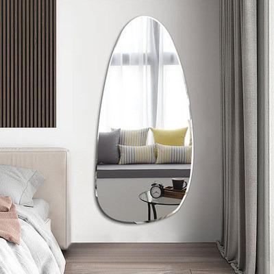 China Modern Nordic Irregular Household Full Lenghth Dressing Mirror Wall Hanging Paste for sale