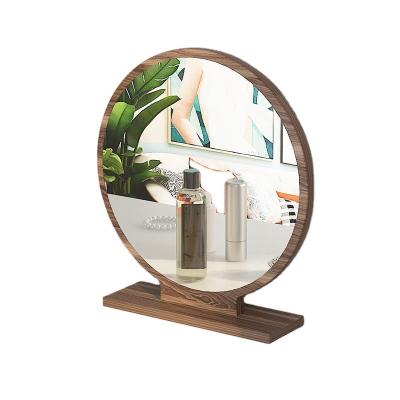 China Art Decor Decorative Standing Mirror on the Table, wooden mirror for makeup for sale