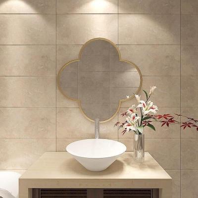 China Art Decor Four Leaf Clover Shape Living Room Decorative Make Up Mirror For Home Decoration for sale