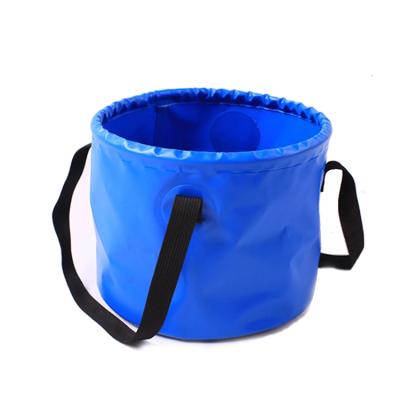 China Sustainable Fashion High Quality Multicolor Plastic Bucket Eco-friendly Flexible Folding Fishing Bucket for sale