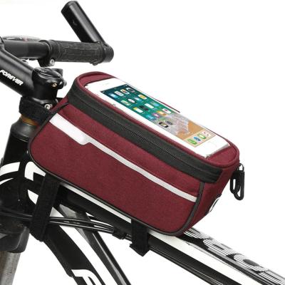 China Responsive Logo High Quality Waterproof Custom Logo Touch Screen Bicycle Bag Outdoor Camping Travel for sale