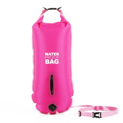 China Safety Swim Tow Float Dry Bag For Open Water Swimming Luminous Swimming for sale