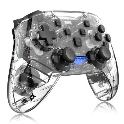 China Full transparent blueteeth TURBO gamepad controller joystick for Nintendo Switch Pro Tr01 for sale