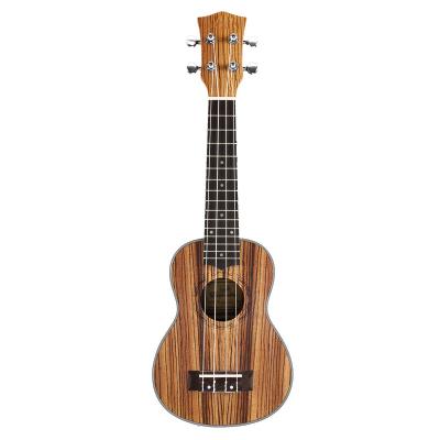 China Factory wholesale ukulele zebra wood for OEM 21 inch ukulele zebra wood ukulele for sale