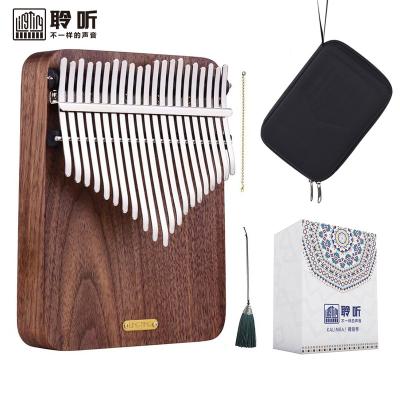 China Black Walnut 21 Keys Kalimba 2020 Wholesale Hot Good Quality Factory Sale Kalimba Kalimba Musical Instruments With Hard Case for sale