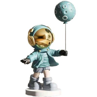 China Creative Astronaut Living Room Props Home Decor Europe Large Floor Decoration Beside TV Cabinet Astronaut Decor for sale