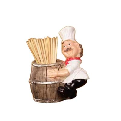 China Europe Room Home Resin Statue Toothpick Box Holder Restaurant Napkin Toothpick Boxes Inner High Quality for sale