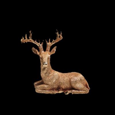 China Europe Sculpture Company Home Decor Accessories Deer Statues Resin Craft Animal Figurines for sale