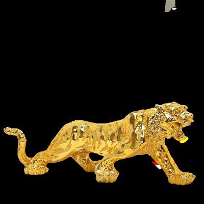 China Europe Company Home Decor Accessories Resin Craft Tiger Statue Abstract Animal Figurine for sale