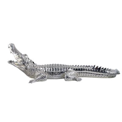 China Europe Crocodile Sculpture Resin Home Crafts Hotel Decoration Ornaments for sale