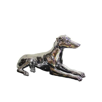 China Europe resin craft statues chinese white home decoration personalized animal moder statue animal dog for sale