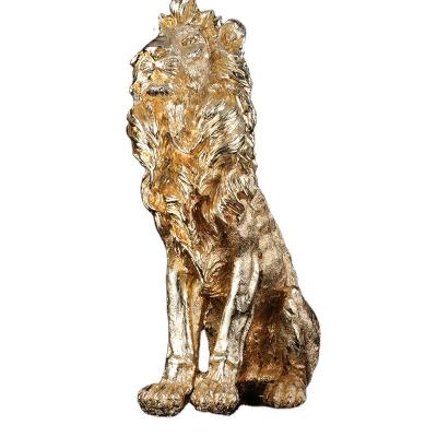 China Europe Wholesale Customized Good Quality Lion Resin Animal Sculpture for sale