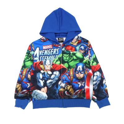 China Boy Cloak Spring And Autumn Cartoons Children Breathable Hooded Zipper Kids Baby Jacket Fashion Anime Clothes Superhero for sale