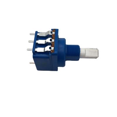 China PC Pin R16P2S 16mm Rotary Potentiometer With 10A Push Switch for sale