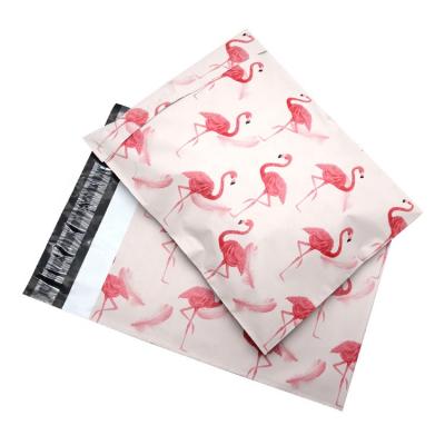 China New Design Fashion Flamingo Clothing Self Adhesive Packaging Delivery Shipping Envelope Mailing Bags In Stock for sale