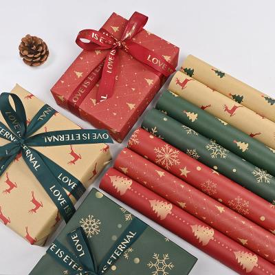 China 2021 Custom Logo High Quality Apparel Wrapping Flower Christmas Gift Recyclable Printed Wrapping Tissue Tissue Paper for sale