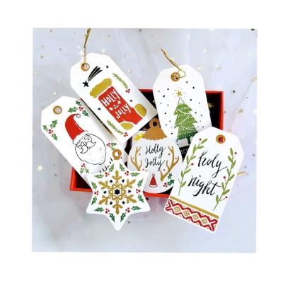 China 2020 Viable The Latest Design Custom Christmas Birthday Wedding Paper Gift Tags Card Free With Own Logo for sale