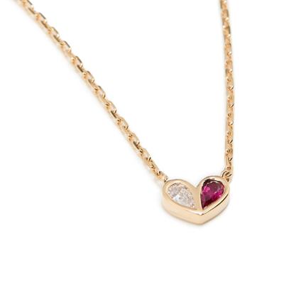 China LOZRUNVE 925 Sterling Silver Gold Plating Pear CZ FASHIONABLE Rainbow Lovers Pendant Necklace Set for Girl Women for sale