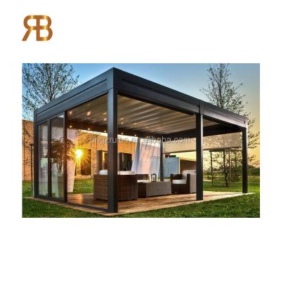 China OEM Size 3x3 Waterproof Garden Pergola Kit Easily Assembled Outdoor Aluminum Bioclimatica for sale