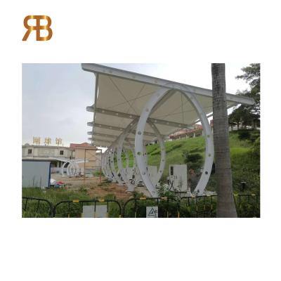 China Modern tension fabric threw tension roof for battery charging station with reasonable price for sale