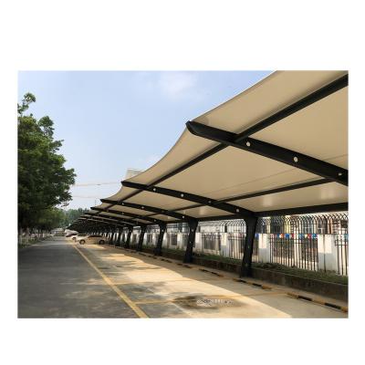 China China modern manufacturer wholesale pvdf coated parking tension fabric tension shade for sale