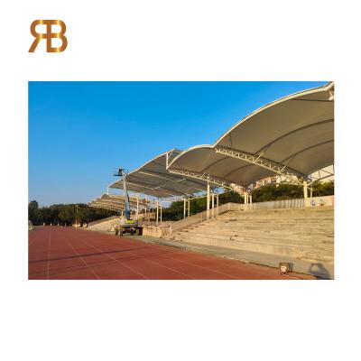 China Modern High Quality Long Span Stadium Bleacher Canopy Membrane Tensile Structure for sale