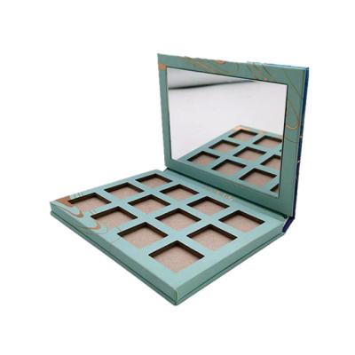 China Wholesale Makeup 10 Color Recyclable Eco-Friendly Custom Empty Private Label Eyeshadow Palette Glitter Paper Box Waterproof for sale