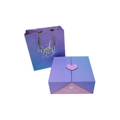 China Recycled materials manufactures custom label paper sticker biodegradable kraft paper gift bag for cadbury roses for sale