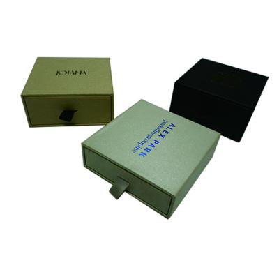 China Recycled Materials Custom Sliding Slide Paper Cardboard Drawer Box Jewelry Packaging Drawer Gift Holographic Paper Box With Open Puller for sale