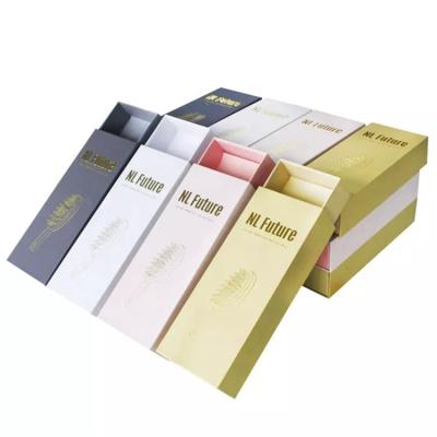 China Luxury Recycled Materials Custom Cardboard White Paper Box For Skin Care Cosmetics Packaging Box Eco Friendly Packaging Lipsticks Box for sale