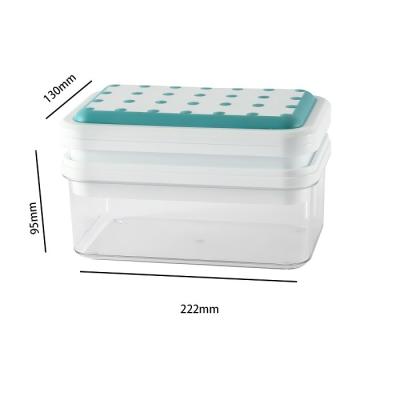 China Viable New Trends 56 Grid Ice Tray Mold For Freezer Comes With Ice Container Scoop And Good Cover Ice Bucket for sale