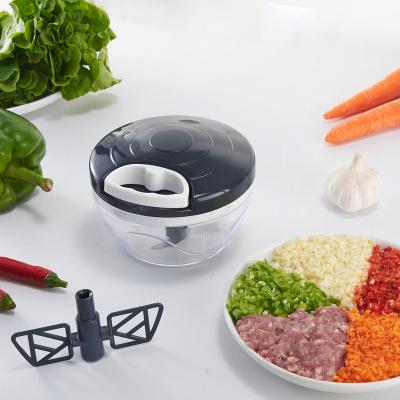 China 2021 Hot Sale Plastic Manual Pull Mini Food Chopper Viable for sale