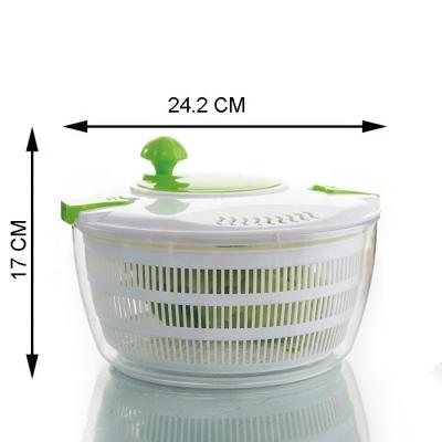 China Sustainable Kitchen Vegetable Dry Salad 4L Plastic Spinner for sale