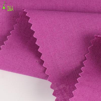 China Woven Anti Pill Dyed 15*15 Yarn Count Natural Plain Cotton Linen Fabric Roll Woman for sale