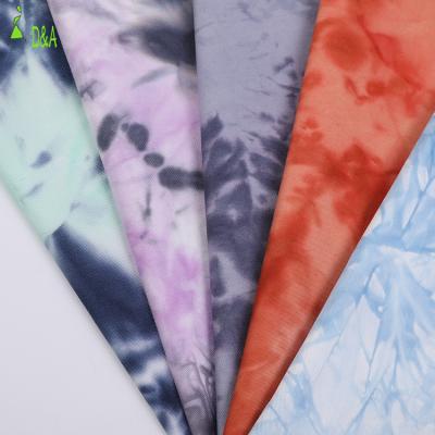 China Different Design Soft Woven Spandex Cotton Plain Elastane Fabric Sustainable Tie Dye for sale